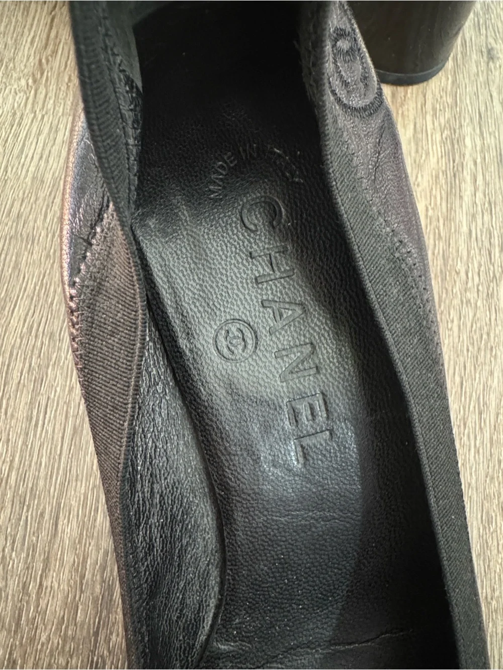 Chanel vintage and authentic heeled ballet flats size - 39